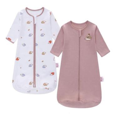 Imagem de Saco de dormir para bebês para crianças de 0 a 6 meses, manga comprida
