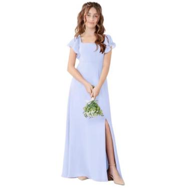 Imagem de Vestido de dama de honra Jirocum JR001 para meninas lavanda tamanho US