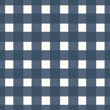Imagem de Papel De Parede Revoada Xadrez Vichi Marinho 4419