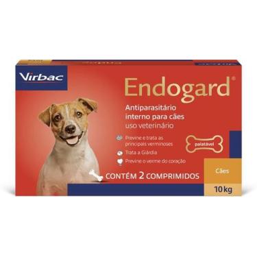 Imagem de Vermífugo Endogard para Cães até 10 kg  2 Comprimidos - Virbac