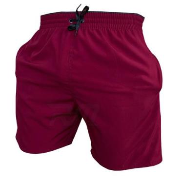 Imagem de Short Dryfit Corrida Academia Secagem Rapida - RM Fabricacao, G, Vinho