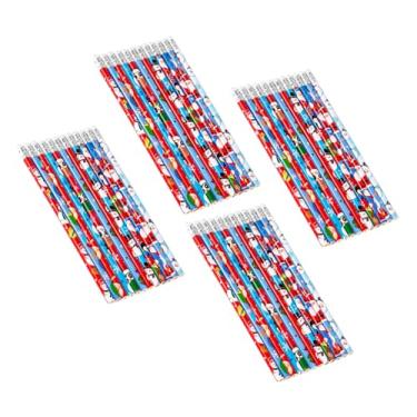 Imagem de YIHUANYIFA 24 lápis de Natal com borracha para decoração de Natal, 12 estilos, artigos de papelaria escolar, prêmios de recompensa (lápis de Natal 24)