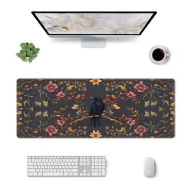 Imagem de CANFLASHION Tapete de mesa, tapete de mesa de escritório 80 cm x 29 cm grande para jogos, mouse pad estendido durável para computador, tapetes de mouse grandes e espessos, base de borracha
