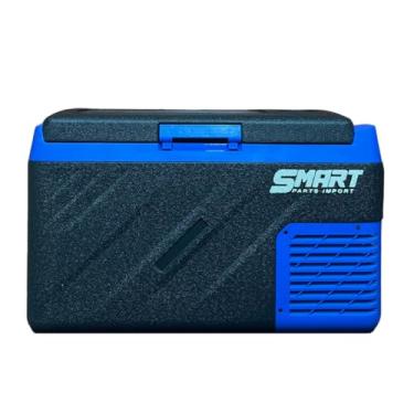 Imagem de Geladeira Portátil Smart 40 Litros, Quadrivolt, Preta e Azul