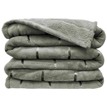 Imagem de Manta Cobertor Queen Roma Flannel Ultrasoft - Alecrim