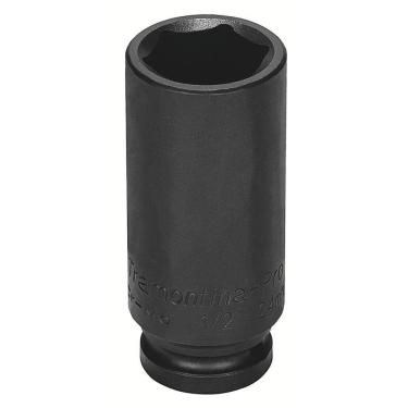 Imagem de Soquete De Impacto Sextavado Longo Em Aço Cromo Molibdênio 9 Mm - Encaixe 1/2\'\' Tramontina Pro Tramontina