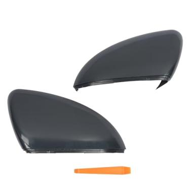 Imagem de Magimaker Par de capas de espelho retrovisor esquerdo e direito compatível com VW Jetta 2019 2020 2021 2022 2023 2024 2025 Substituir 17A-857-537-A-GRU 17A-857-538-A-GRU Capas de espelho retrovisor de