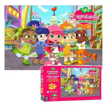 Imagem de Quebra Cabeça Moranguinho E Suas Amigas 100 Peças Meninas - Mimo, Rosa