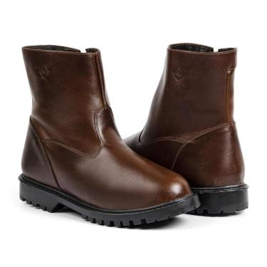 Imagem de Bota Oslo Quebec para Neve em Couro Forrada com Lã e Impermeável Masculina-Masculino