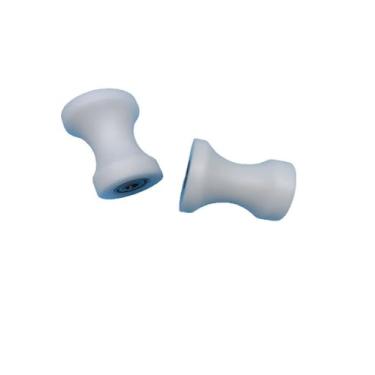 Imagem de 8 peças 608z roldanas revestidas com rolamento, roda côncava com sulco em U (6 mm)