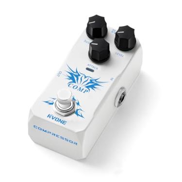 Imagem de RVONE Pedal Compressor Analógico Para Guitarra/Baixo, De Guitarra Nível Estúdio, Efeitos Baixo Elétrico, True Bypass E Caixa Alumínio