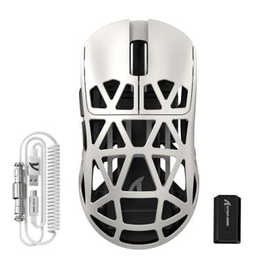 Imagem de ATTACK SHARK R2PRO Mouse de liga de magnésio superleve de 45 g, sensor PixArt PAW3950, 42000DPI, taxa de pesquisa sem fio de 8000Hz, mouse para jogos 2,4G/BT/com fio, mouse programável com cabo