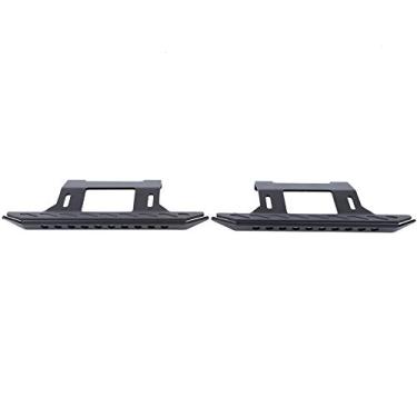 Imagem de Par de pedal lateral SIWOTED acessórios de placa de apoio para os pés em liga de alumínio adequados para carro crawler AXIAL SCX10 1/10 RC (Preto B)