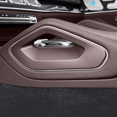 Imagem de MbenRundy Painel de mudança de marchas do carro console central caixa de apoio de braço lateral guarnição da capa protetora para Mercedes Benz GLS X167 GLE W167 Coupe C167 450 580 350e 63 53 AMG