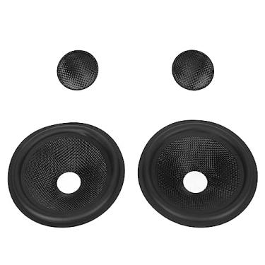 Imagem de KIMISS 2pcs Papel de Tambor de Cone de Alto-falante de Diâmetro Interno de 1 Polegada Com Borda de Borracha para Alto-falante Subwoofer de 5 Polegadas - Acessórios de Cone de Papel Premium
