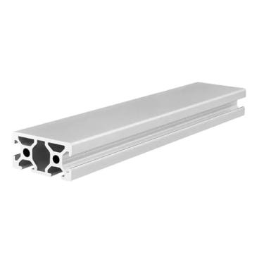Imagem de S25HH0 Perfil de alumínio 2040N1 2040N1 20 * 40 T Comprimento de extrusão anodizado para impressora CNC 3D Moldura DIY Lazer (2040N1 Prata, 550 mm)