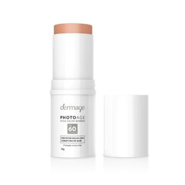 Imagem de Protetor Solar Facial Dermage Photoage Stick Color Mineral FPS 60 16g (Nude)