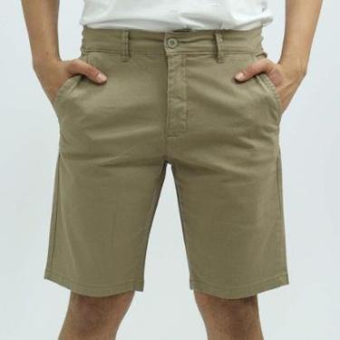 Imagem de Bermuda Sarja KDU Casual Slim Com Bolsos-Masculino