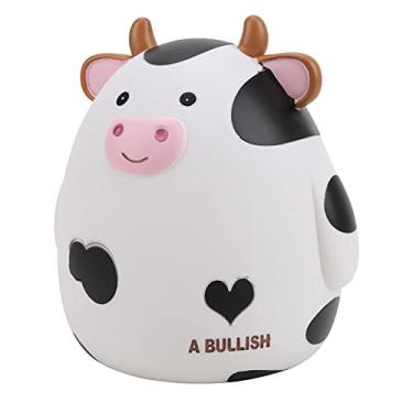 Imagem de ZJchao Cofrinho de Vaca, Cofrinho de Cerâmica para Crianças, Personalizado para Crianças, Decoração Fofa de Banco de Moedas de Vaca para