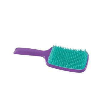 Imagem de Escova De Cabelo Raquete Curvada Desembaraçante Anatômica