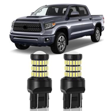Imagem de MEALAM Lâmpadas de LED Xenon T20 7443 7444 7440 com projetor de luzes de ré compatíveis com Toyota Tundra, 2014, 2015, 2016, 2017, 2018, 2019, 2020, 2021, pacote com 2