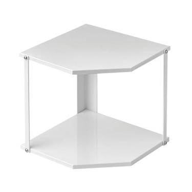 Imagem de LJHFUQHUHU Prateleira de armazenamento de canto de cozinha – organizador sob a pia, rack de panela para economizar espaço no armário. Prateleira de armário para bancada e despensa, design de várias