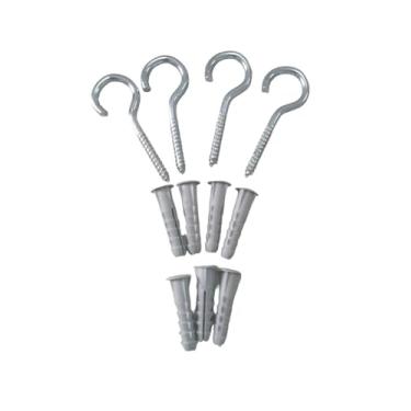 Imagem de Gancho Aço Bucha 6m P/Tela Rede De Proteção 100 Cada