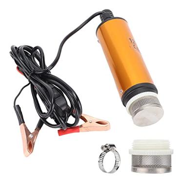 Imagem de Pissente Mini Portátil Submersível Elétrico 12V para água de Querosene Com Filtro de Aço Inoxidável Baixo Ruído 8500r / Min Compact Leve
