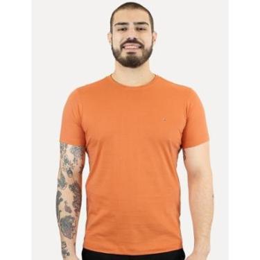 Imagem de Camiseta Aramis Masculina Basic Lisa Laranja Coral-Masculino