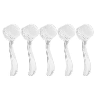Imagem de 5 peças de escova macia para limpeza de poeira e poeira, escova de unhas para remoção de gel, arte de unhas, pincéis de remoção de pó, escova de limpeza de unhas
