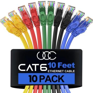 Imagem de Cabo Ethernet Ultra Clarity Cables Cat 6 10m (pacote com 10)