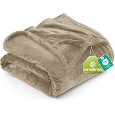 Imagem de Cobertor de Lã Utopia Bedding, 300 g/m², Luxuoso, Antiestático, Felpudo, Macio, de Microfibra, para Cama, Marrom Camel, Tamanho Queen, 228 x 228 cm