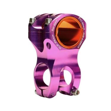 Imagem de Mesa de guidão MTB 35mm 50mm CNC colorida para bicicleta, abraçadeira de guidão 31,8/35mm, ultraleve, em alumínio.(31.8 35x50 purple)
