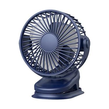 Imagem de Ventilador Clip-on 3 em 1 de Mesa Pendurado 360 Ajustável Bateria Recarregável 4000mAh Velocidades Multifuncional Portátil Baixo Ruído USB Powered Res