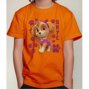 Imagem de Camiseta Camisa Juvenil Infantil Menina Menino Patrulha Cani na Skye C