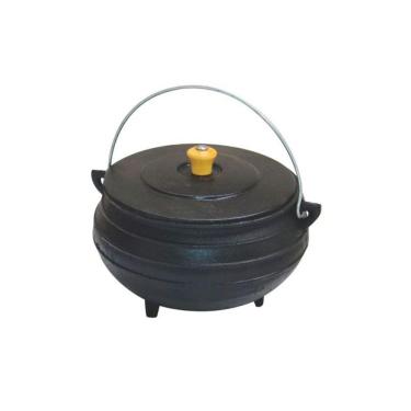 Imagem de Panela Tripé de Ferro Fundido com Tampa Capacidade 8 Lt