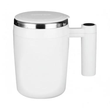 Imagem de Caneca auto-agitadora com tampa de café magnética elétrica auto-misturadora para Leite Cacau Chocolate quente Chá