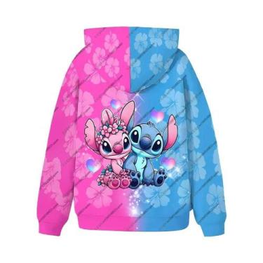 Imagem de Jaqueta Com Capuz Zip S-Stitch Para Meninas E Meninos, Moletom Casual 