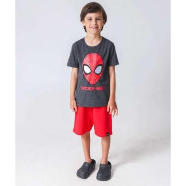 Imagem de Bermuda Infantil Moletinho Básica Marisa Tam 4 a 10 Ve-78138, Vermelho