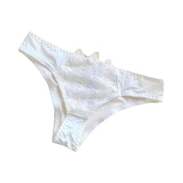 Imagem de Calcinhas De Renda De Cintura Baixa Para Mulheres, Cor Sólida, Sexy E 