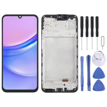 Imagem de Hiregolish Peças de reparo de tela, para Samsung Galaxy A15 4G SM-A155F TFT LCD digitalizador de tela montagem completa com moldura, não suporta identificação de impressão digital