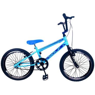 Imagem de Bicicleta Infantil Aro 20 Feminina  Aro Aero - Wolf Bike, Azul claro, 