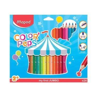 Imagem de Lapis De Cor Com 24 Cores Jumbo Color Peps - Maped