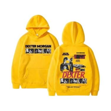 Imagem de Moletom Masculino Retrô Solto E Quente, Estilo Esportivo, Dexter Morga