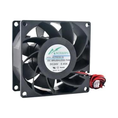 Imagem de Ventilador Axial De Alta Velocidade 80mm 5V 12V 24V DC Para Resfriamen