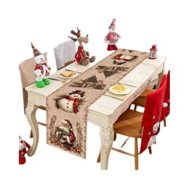 Imagem de Caminho De Mesa Feliz Natal Papai Noel 2025 Decoração De Festa De Nata