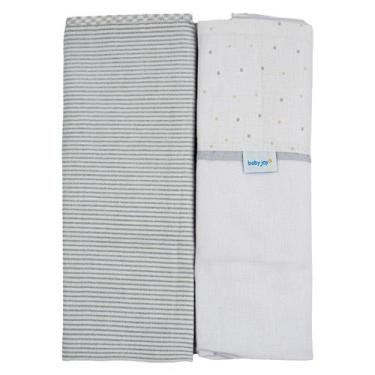 Imagem de Manta Flanelada 02 Unidades 79 cm x 80 cm Baby Joy Clássicos, Poás Cin