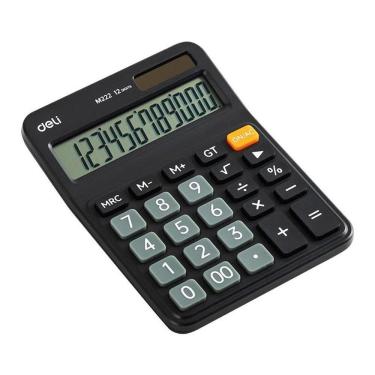 Imagem de Calculadora Deli M222 12 Dígitos Preta