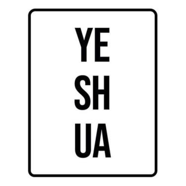 Imagem de Kit 5 Placas Yeshua 27X35 - Sinalizo