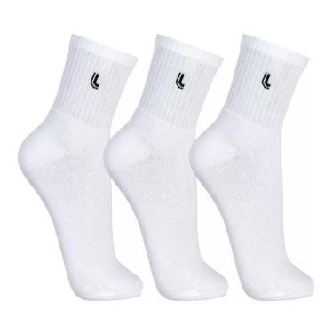 Imagem de Kit 3 Pares Meia Cano Médio Lupo Unissex Algodão 37-44 Macia, G, 3 bra